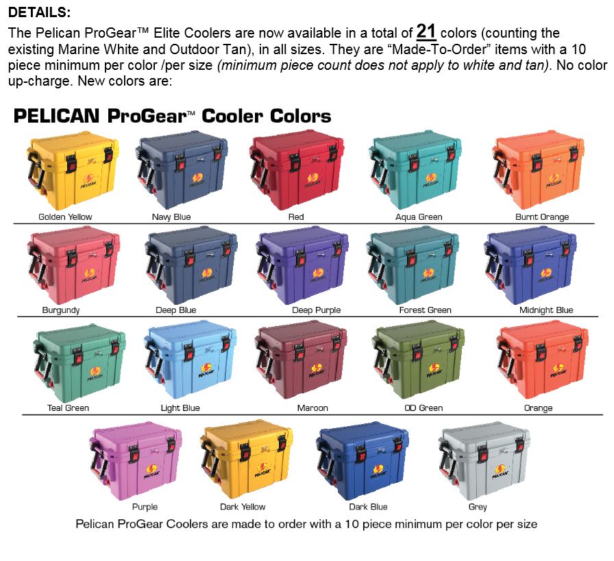 Pelican 250QT Elite Cooler(Made to Order)